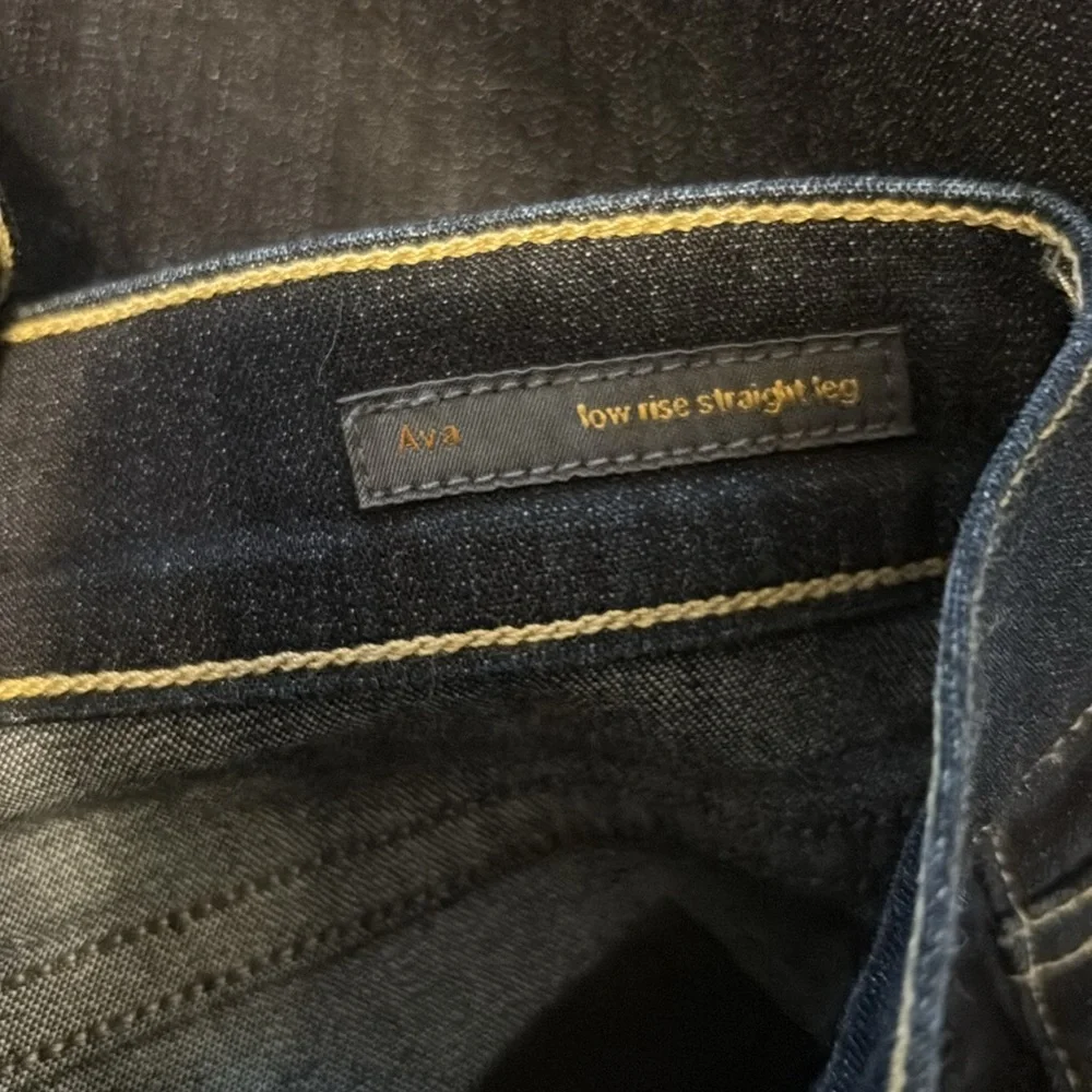 Citizens of Humanity Dark Wash Ava Low Rise Straight Leg Jeans 28 - Picture 13 of 13